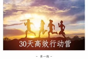 第1期 30天高效行动营(完结)-百度云网盘资源分享