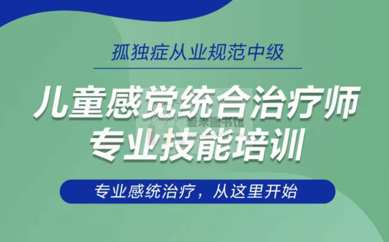 从业规范中级儿童感觉统合治疗师专业技能培训