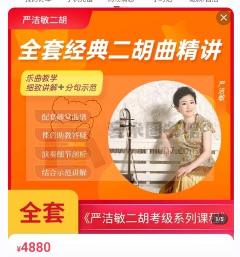全套经典二胡曲精讲—严洁敏二胡课堂