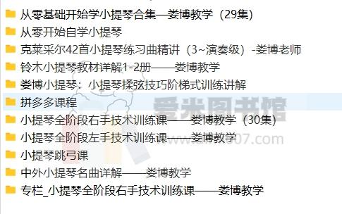 娄博小提琴课合集