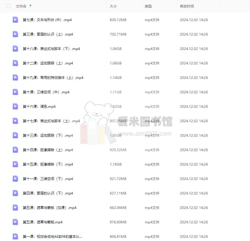 蚂蚁视频《25期视频AE大师班》