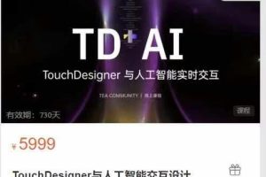 TEA Community-TouchDesigner与人工智能交互设计