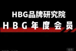 《HBG100节+系统品牌方法论完整课程合集》