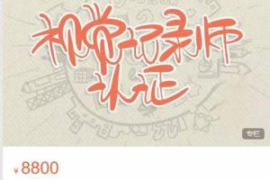 《视觉记录师》(初级)认证班（13节4资料）