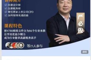 一三学苑-30天进阶企业税务高手实战课