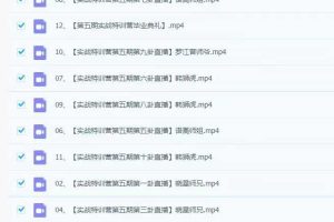 文易复兴2022年第五期奇门遁甲实战训练营直播案例讲解12集（视频课）