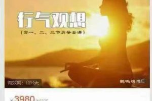 有序文化【行气观想共三节鹤鸣老师】