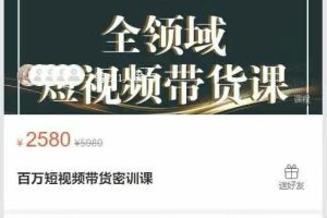 梦创达电商学院-百万短视频带货密训课