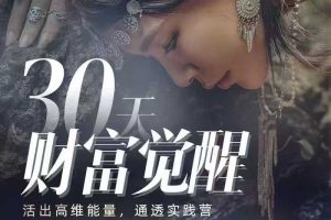 【财富觉醒】Su30天财富觉醒·活出高维能量、通透实践营