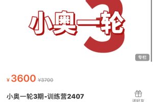 小奥一轮3期-训练营2407 XK