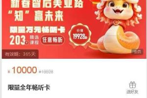 橙子商学院康妮咨询限量全年畅听卡