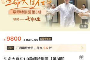 生命大自在1.0导师特训营【第3期】 XK