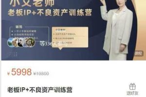 老板IP+不良资产训练营（100节）XK