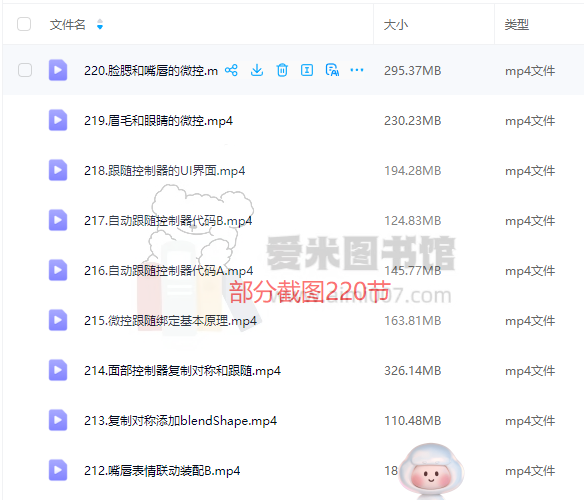 MAYA三维动画培训班–MAYA大班-节数【220】