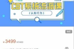 CBT认知行为系统流派课