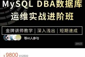 DBA专家带你轻松入门MySQL数据库集群实战班性能优化高级特性数据分析