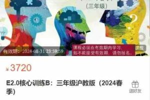 E2.0核心训练B：三年级沪教版（2024春季）