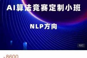 NLP比赛定制小班