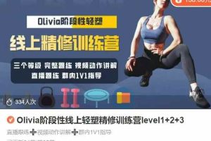 Olivia阶段性线上轻塑精修训练营level1+2+3