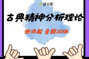 糖心理 张沛超：古典+现代精神分析核心概念-20讲+30讲音频   两套课程
